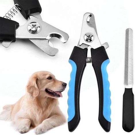 Coupe-ongles professionnel pour chien et chat – Ciseaux et pince à ongles – Lime incluse – Soin des pattes – Outil complet (1/5)