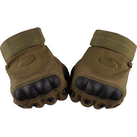 1 paire Gants tactiques, cuir synthétique, ventilation printemps-été, adhérence renforcée, pour escalade vélo conduite boxe (1/5)