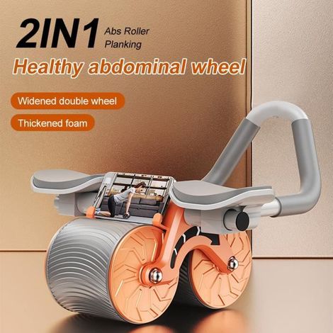 Roue Abdominale - Ab Roller - Rebond Automatique - Support De Coude - Fitness - Adulte (1/4)