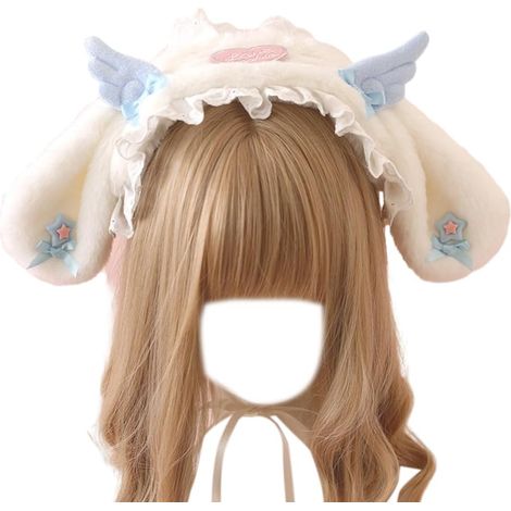 Coiffe en dentelle avec ailes d'ange pour femme - Accessoire photo (1/5)