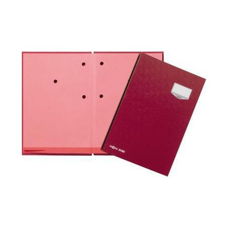 PAGNA Unterschriftenmappe de Luxe 24202-01 20Fächer Pappe rot (1/4)