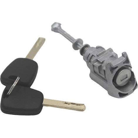 Barillet de serrure de porte avant gauche avec 2 clés pour 407 C4 2004-2011 2006-2008 (1/5)