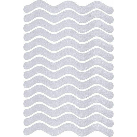 Ciel-Autocollants de douche antidérapants 24 PCS Bandes de baignoire de sécurité Autocollants adhésifs avec grattoir de qualité supérieure pour escaliers de douche de baignoire (1/5)