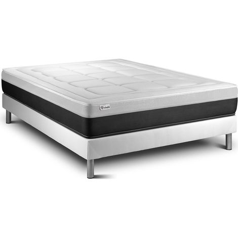Matratzenset VITAL FORM 180 x 200 cm Bettrahmen Kit weiß