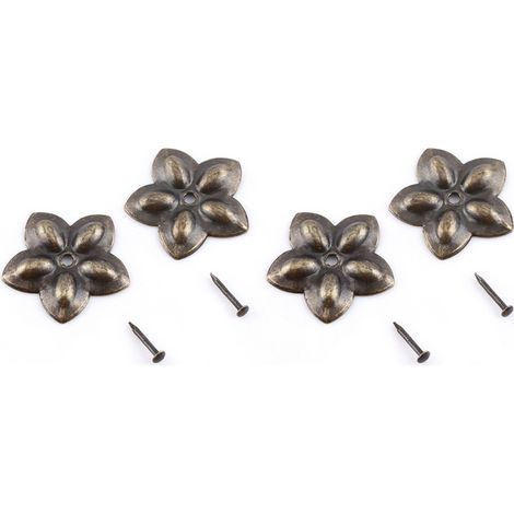 100 clous décoratifs vintage avec étiquettes en métal bronze, adaptés à la décoration de meubles, canapés, chaussures, portes, etc. (1/5)