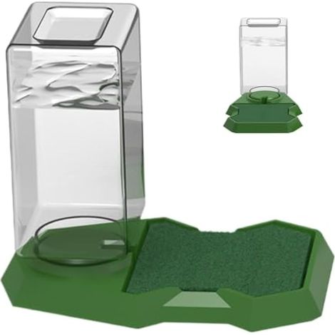 Distributeur d'eau pour Reptiles, Abreuvoir Tortue, biberon lézard, buveurs de Reptiles de Grande capacité, Abreuvoir antidérapant pour et Tortues, pour (1/4)