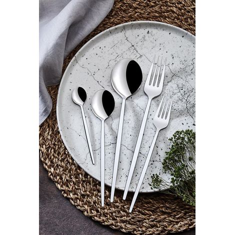 Juego de cubiertos: cuchillo, tenedor, cuchara Set 100% STAINLESS Acero Chrome (1/5)