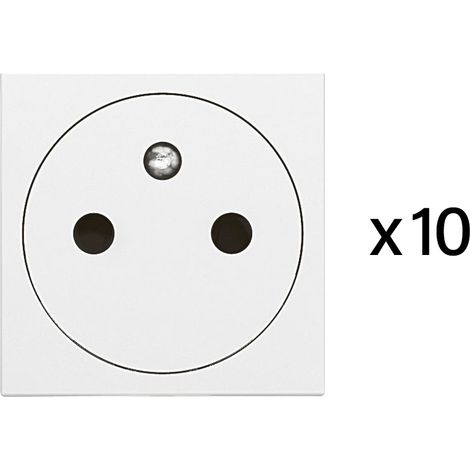 LG - LOT 10 PRISES 2P+T MOSAIC CHANTIER BLC (1/3)