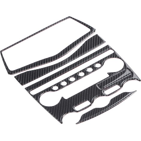 Console AC CD Panneau Carbone Cover Sticker Décoratif Interrupteur Climatiseur Compatible Nissan 370Z Z34 2009-2020 (1/5)