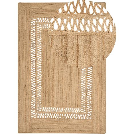 Teppich YENIKOY Beige 200 x 300 cm Jute