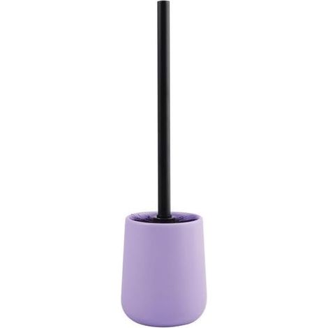 1 - Brosse WC - Support Céramique - Design Classique - Poils Résistants - Usage Hygiénique - Salle De Bains - Lavande Mat - 10,4x38,8cm (1/4)