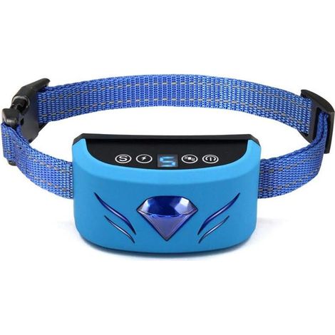 Colliers anti-aboiement pour chien - Collier anti-aboiement électrique pour chien 7 niveaux de sensibilité réglables USB rechargeable étanche pour petits, moyens et grands chiens (1/5)