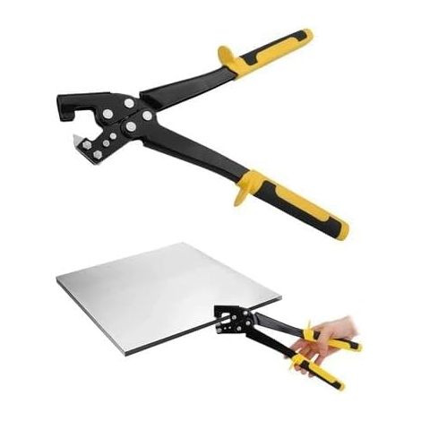 Pince à sertir les boulons en acier, Pinceà sertir les boulons, Pince àsertir les profilés, Pince à perforer les trous fixes, convient aux montants de cloisons sèches, taille de poinçonnage 8 × 4mm (1/5)