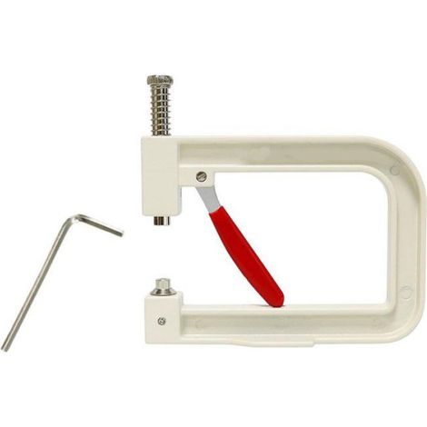Machine À Sertir Les Perles - Presse Manuelle Pour Fixation De Perles Et Clous - Pour Vêtements Accessoires Cheveux Loisirs Créatifs - 5 Têtes De Pression Incluses (1/5)