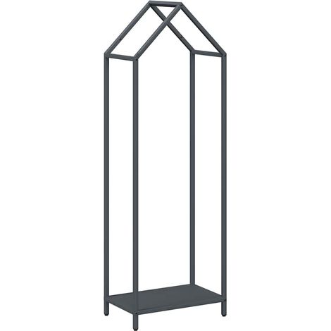 Maison Exclusive - Leñero antracita 40x25x120 cm Acero laminado e