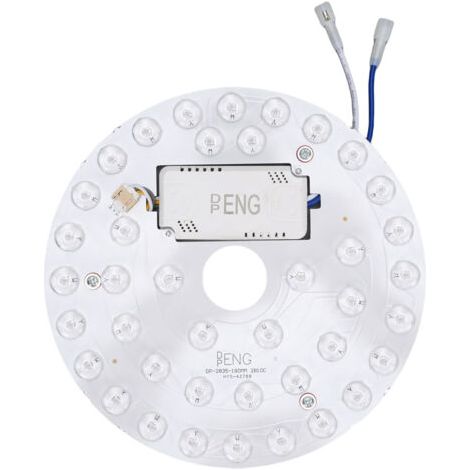 Éclairage LED de remplacement pour ventilateur de plafond 7,1 pouces, 18 W, 2200 lm, 3000 K, 4200 K, 6500 K, 85-265 V (1/5)
