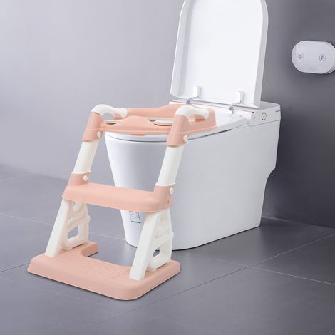 Toilettenleiter für Kinder, Kindertoilettenleiter Kindertoilettensitz mit Treppe (1/5)