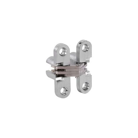 Stück verdecktes Scharnier aus Zinklegierung, unsichtbare Falttür, verdecktes Kreuz, versteckte Scharniere für Möbelbeschläge, Falttür, 43,7 mm (1/5)