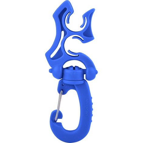 Porte-régulateur de plongée double avec clip et boucle pour BCD et snorkeling (Bleu) (1/5)
