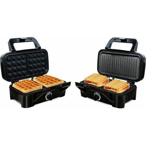 Little Balance 8368 Speed'n Mixt Waffeleisen Schwarz 1200 W