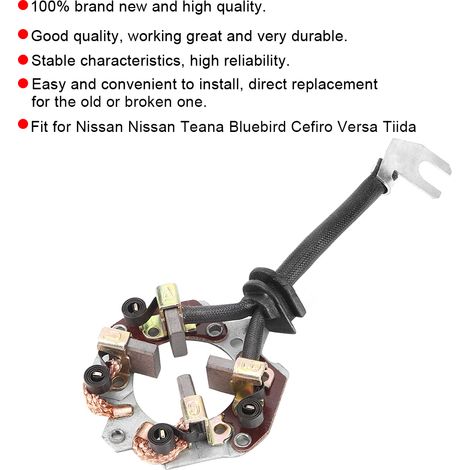 Soporte de escobillas de arranque para Nissan Teana, Bluebird, Cefiro, Versa, Tiida (1/5)