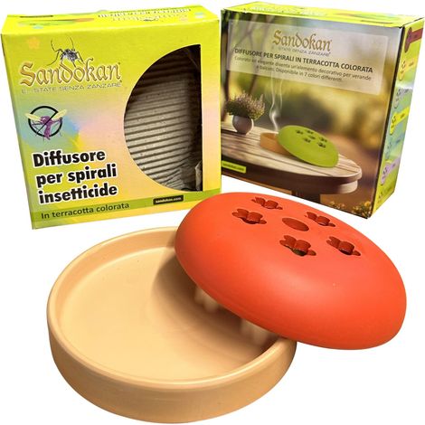DIFFUSORE IN TERRACOTTA PER SPIRALI (1/4)