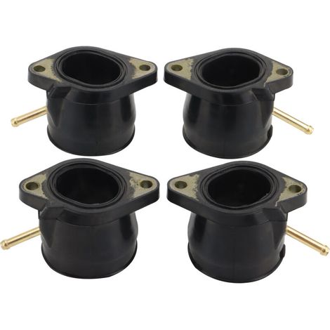 Ensemble de 4 tuyaux de raccordement de collecteur d'admission de carburateur pour Yamaha YZF600R, numéros de pièces d'origine 4JH-13586 et 4JH-13596, joint de collecteur d'admission.