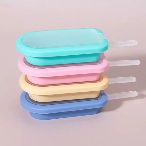Moldes para helado JSSEVN, molde de silicona para helado, máquina para hacer paletas heladas, 11,26,32,6 cm, 4 piezas (1/5)