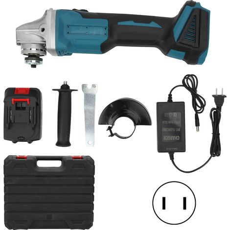 Ponceuse d'angle sans balais électrique rechargeable, machine de polissage industrielle, prise US 110-240V (1/5)