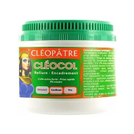 Colla Cleopatre 500g Bianca Asciugatura rapida