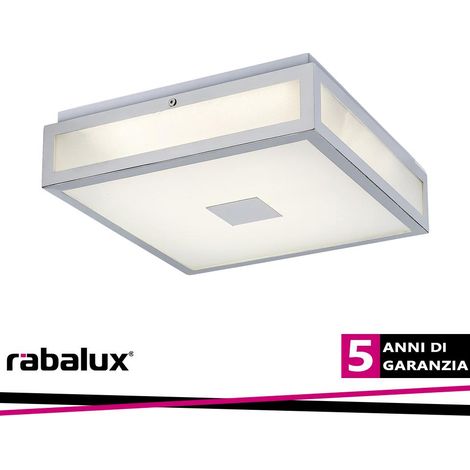 Plafoniera bagno quadrata cromo LED 24W IP44 Rabalux (1/3)