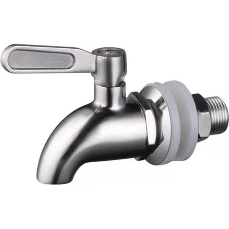 Conector de repuesto para grifo dispensador de bebidas de acero inoxidable, grifo giratorio de acero inoxidable 304 para dispensadores de vino, jugo y cerveza, adecuado para barriles de cerveza o vaso