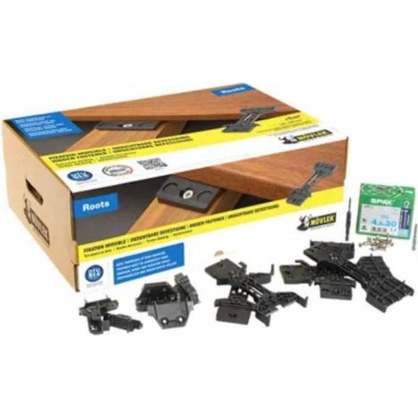 Clips de fixation invisible pour terrasse en ipé cumaru – Système optimal pour ventilation – Kit complet pour 6m² – 92 systèmes de fixation (1/5)