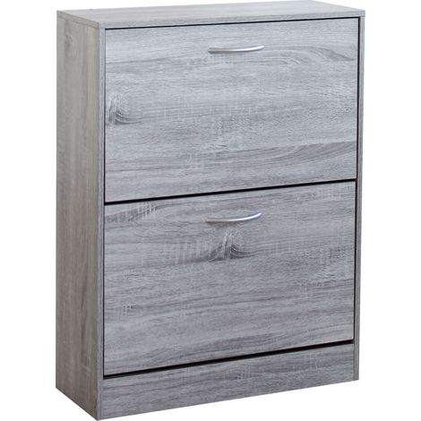 Innenschuhregal zu 2 Holztüren Cristel - LightGrey