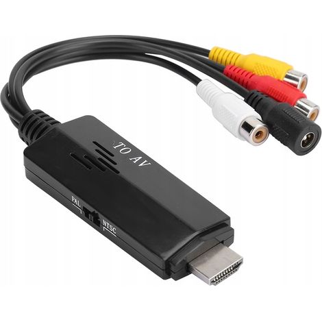 Cavo convertitore da HDMI ad AV HD 1080P, convertitore da HDMI a RCA maschio-femmina