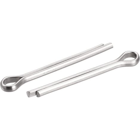 30pcs Goupilles Fendue, Acier Inox Pince Fixation Raccord pour Automobile, Mécanique 4mm x 35mm (1/5)