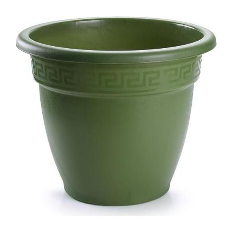 MACETA REDONDA 25x25x19CM VERDE