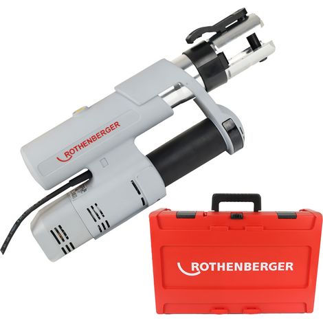 Rothenberger – Presse hydraulique 32-34 kN – Machine électrohydraulique pour sertissage de raccords jusqu’à Ø 110 mm – Technologie CFT – Ergonomique (1/5)