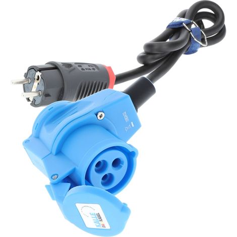 Kalle Adapterkabel Schuko 2,5 mm² auf CEE 230V Winkel IP44 1,5 Meter