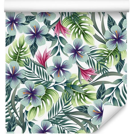 Papel pintado decorativo con estampado para salón y dormitorio, 50x1000 cm. (1/5)