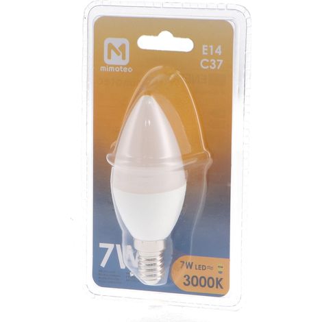 IluminaShop - Bombilla LED C37 E14 7W IP20 Blanco Calido 3000K (1/3)