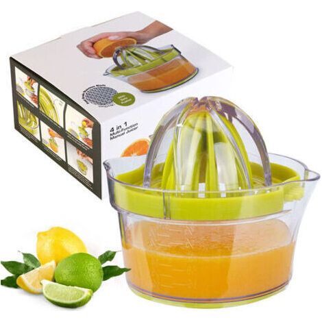 Presse-agrumes, BOMSTOM, 400ml, 2 cônes amovibles, passe lave-vaisselle, vert