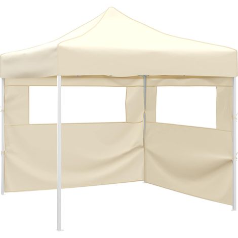 Party Tent Folding Cream 291 x 291 x 315 cm Oxford Fabric vidaXL