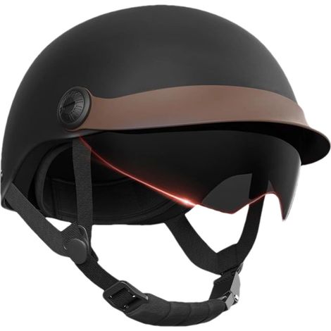 Chapeau de sécurité pour Scooter, Casque de Moto pour Homme Chapeau de sécurité pour Moto de Protection Contre Les collisions Multisports avec Pare-Soleil - Demi-Couvre-Chef de pour (1/5)