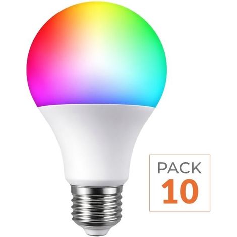 Ampoule LED Connectée WiFi E27 11W G95 RGBW (Pack de 10) - SILAM