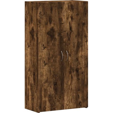 Maison Exclusive - Schedario Rovere Fumo 60x32x115 cm in Legno Multistrato (1/5)