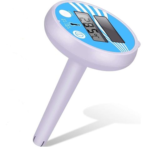 Digital solar pool thermometer, floating pool thermometer, shatterproof pool thermometer for indoor and outdoor pools and whirlpools (1/5)