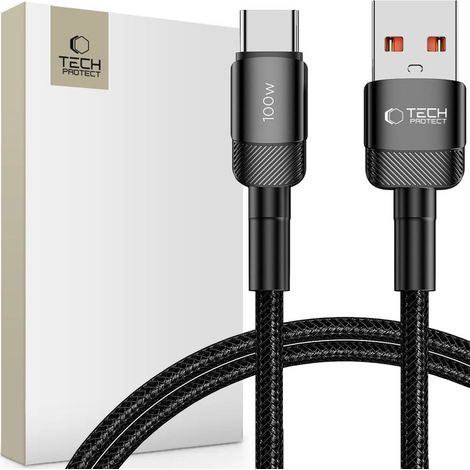 Cable USB-C - USB-A UltraBoost Evo 100W 5A 1m - negro (1/5)