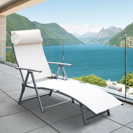Meuble de jardin easycomfort foldable lounge chair pliable confortable (1/2)