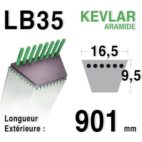 COURROIE LISSE LB35 (1/3)